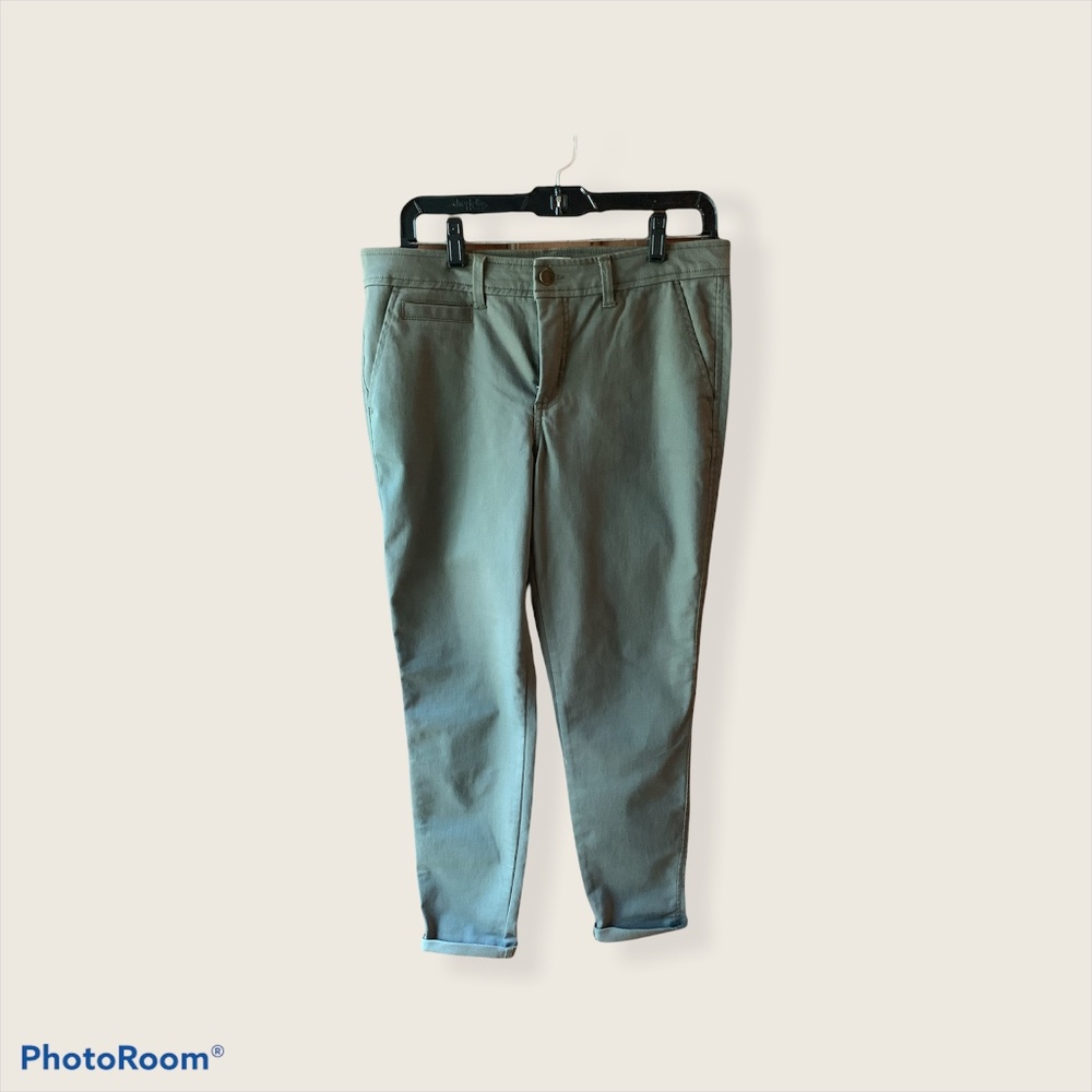 Market & Spruce Olive Chino-style Skinnies Size 10